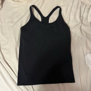 Lululemon Black Ribbed Tank